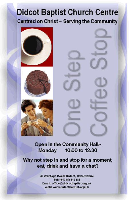 One Step Coffee Stop Flyer