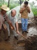 Mike and Pastor Tito lay the foundation stone for the next house to be built at San Pedro, on 15 July 2006. The house will be built in November (in the dry season!!) for Lucio and