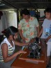The Women's sewing classes at San Pedro