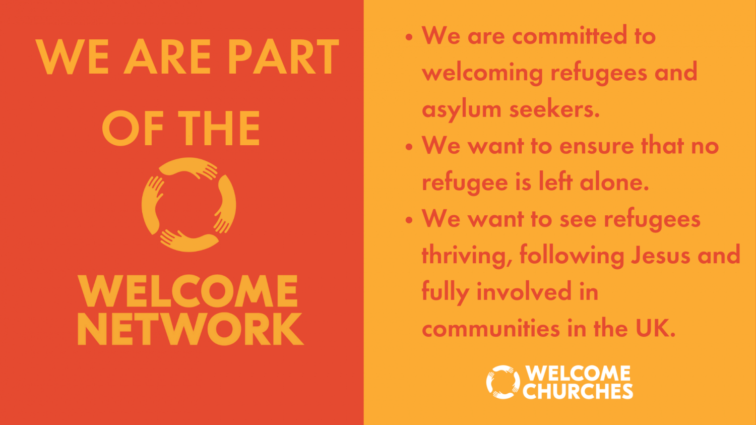 Logo for the Welcome Churches Network